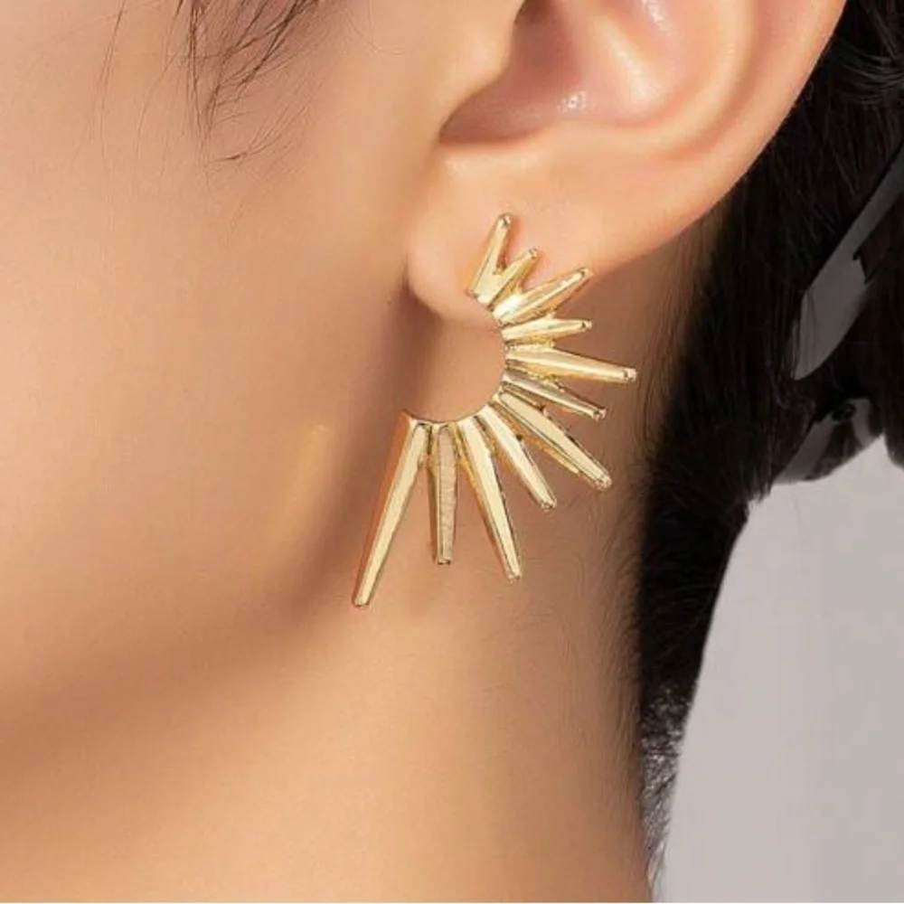 Anthropologie Radiant Gold Earrings